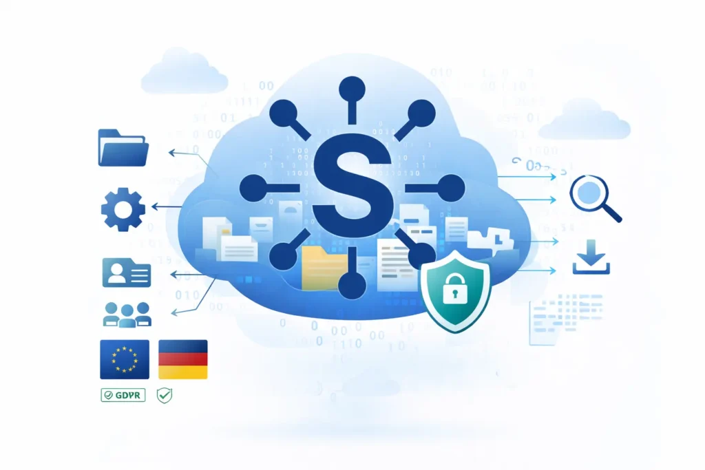 Cloud Lösungen für Unternehmen von Synnio: sichere Infrastruktur, skalierbare Services und automatisierte Abläufe für effiziente Prozesse.