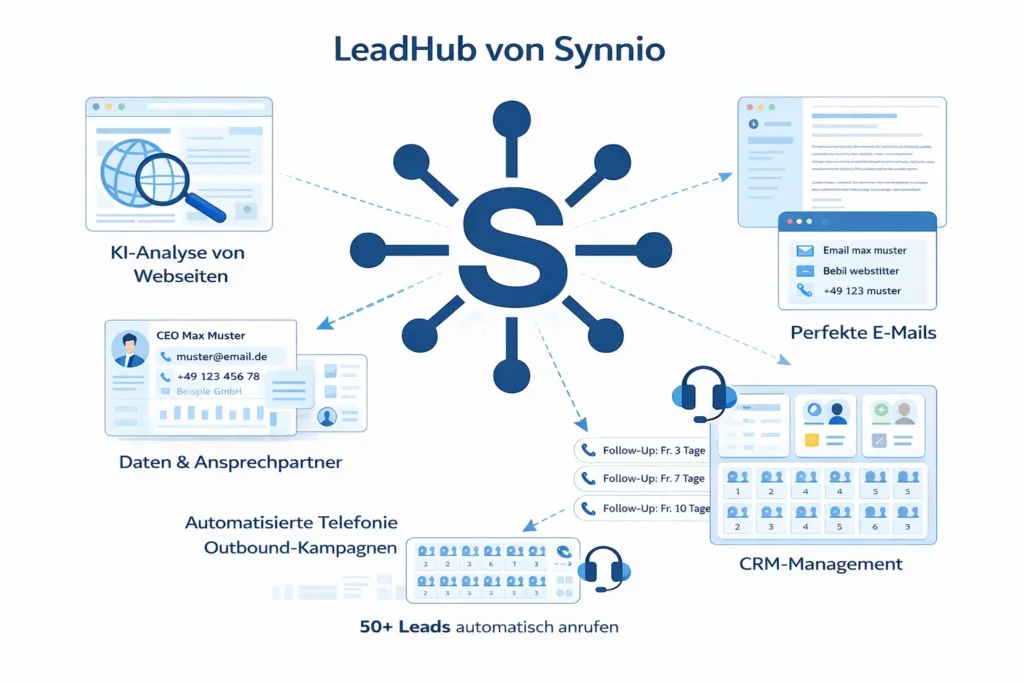 KI Leadgenerierung & Lead Automatisierung | LeadHub von Synnio